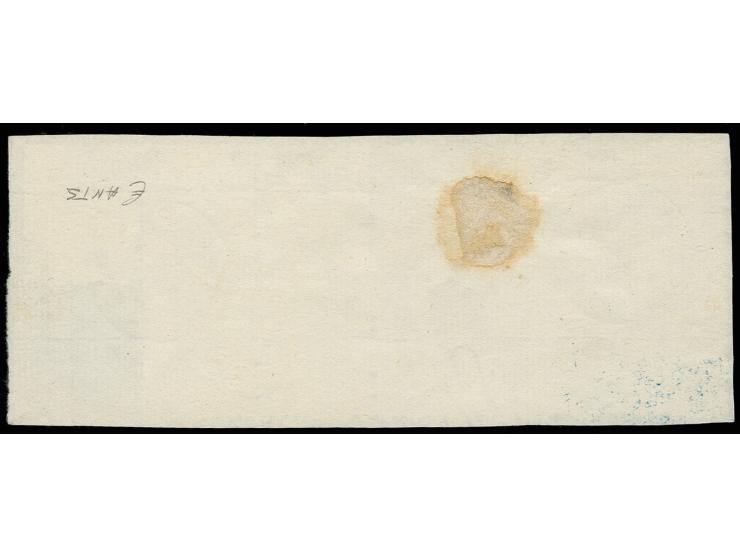 1871, engraved 2 Kr. orange-yellow, horizontal block of 11 with 2 clear cds. "NYITRA 18/1 73" tied to piece, very scarce mint