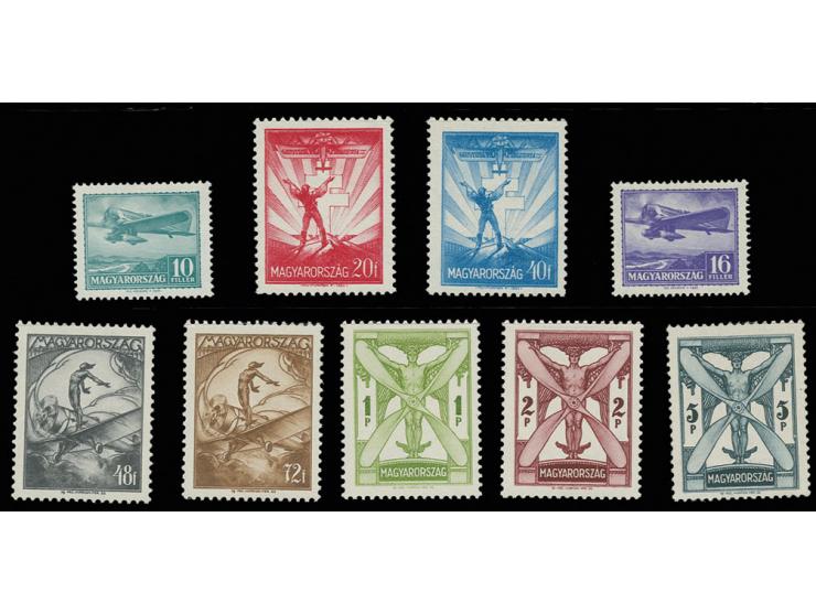 1933, Airmail 10 f.-5 p. cpl., unmounted mint, very fine (Mi. 380,-)
