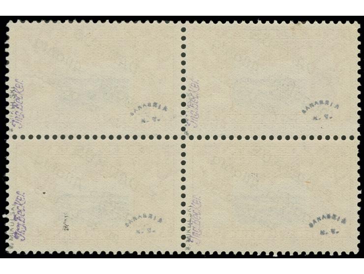1935, Vaitkus flight 40 c. in block of four, unhinged mint, one stamp with small gum disturbance, otherwise very fine, severa