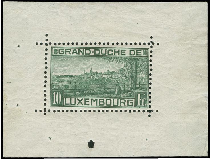 1923, Princess souvenir sheet, unused with usual gum and small faults, certificate Goebel AIEP "...no faults...", ex collecti