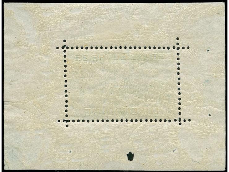 1923, Princess souvenir sheet, unused with usual gum and small faults, certificate Goebel AIEP "...no faults...", ex collecti