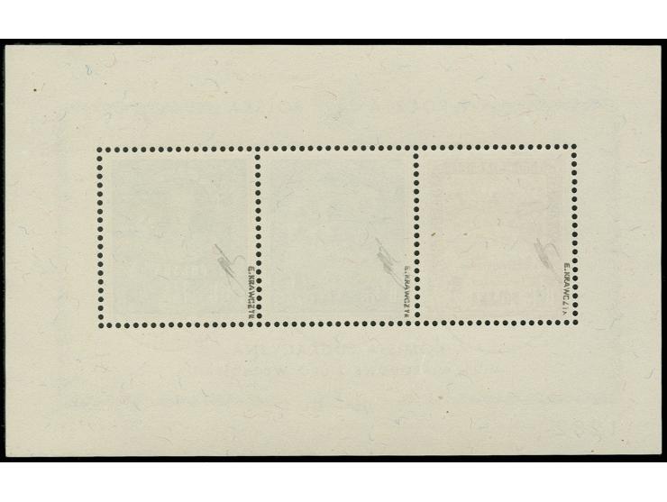 ditto, with black marginal number, used, signed Krawczyk