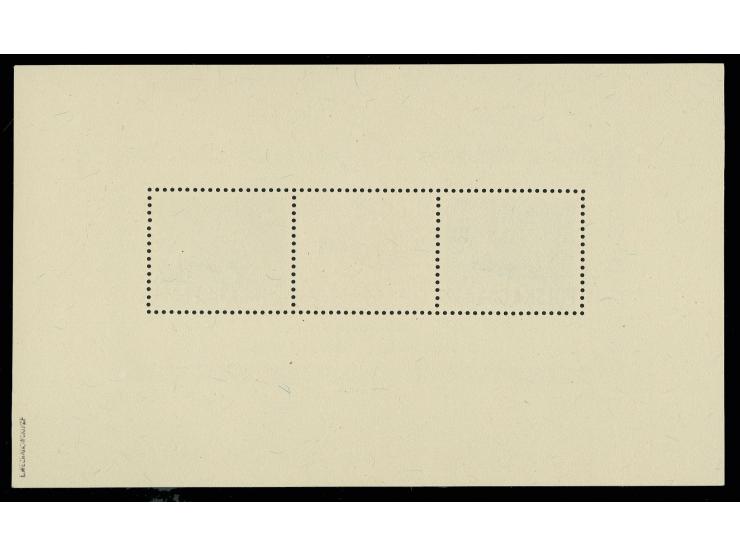 Roosevelt souvenir sheet with handstamp "groszy" in type 23A, unmounted mint, certificate Wezranowski