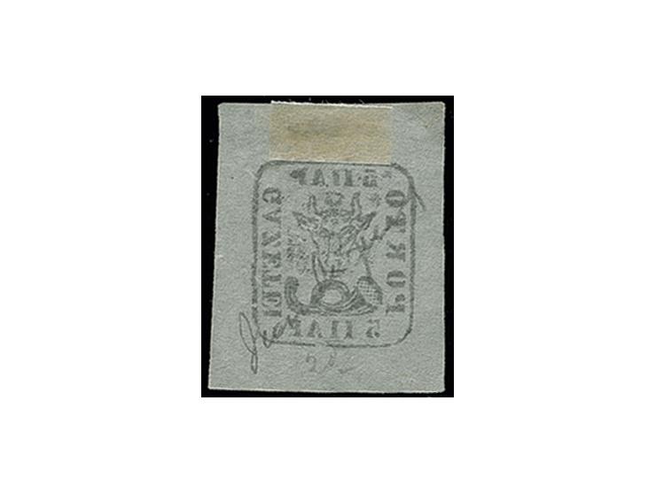 5 par. black, unused without gum, Sperati forgery, fine, signed in pencil