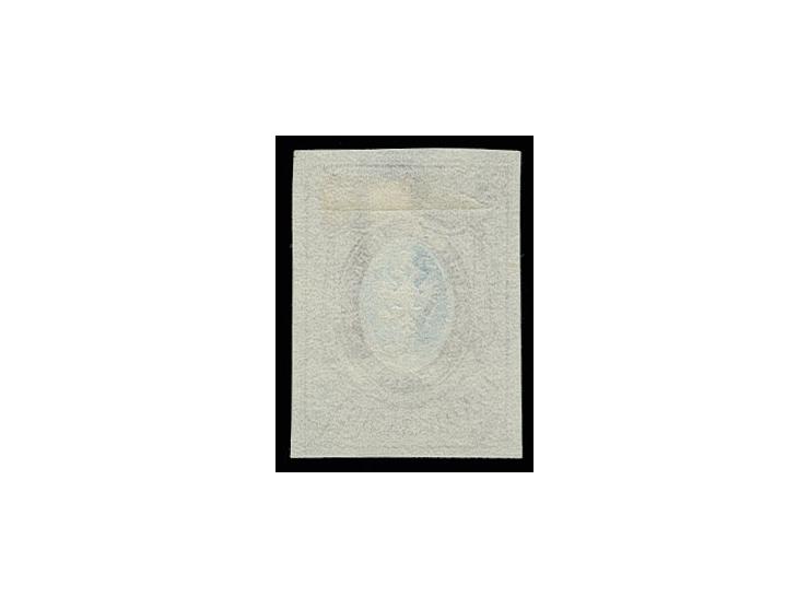 1857, 10 k. light brown/blue, good margins, used with pen stroke, fine, ex collection Severin
