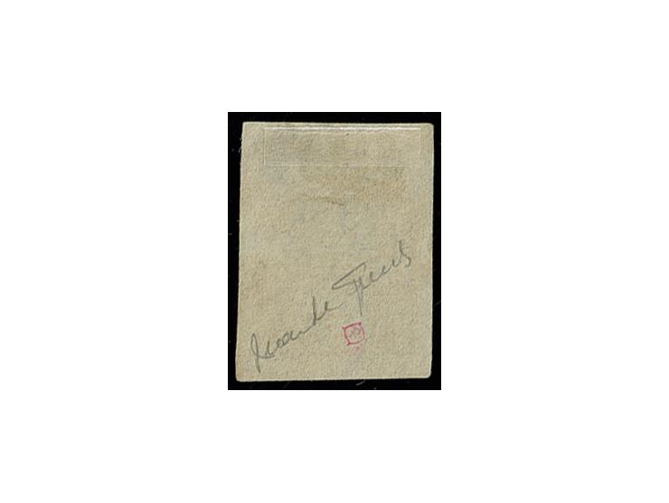 1865, Steamer and Eagle 10 pa. brown/blue, unused without gum, Sperati forgery, fine, signed in pencil