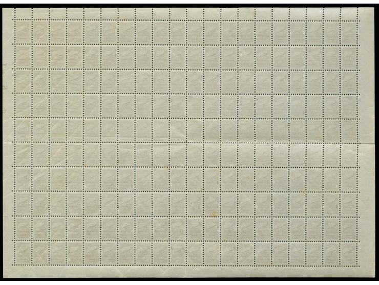 1930 (ca.), Airmail vignette, complete sheet of 200, with marginal inscription at right, unmounted mint, vertical and horizon