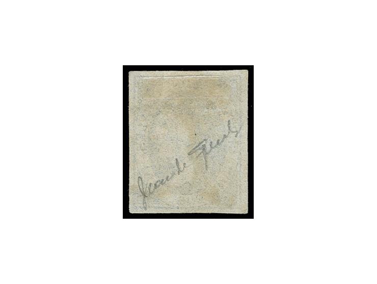 Error of colour: 2 r. blue, used, Sperati forgery, fine, signed in pencil