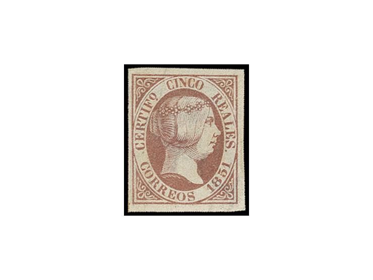 Error of colour: 5 r. red-brown, unused with original gum, Sperati forgery, fine, signed in pencil