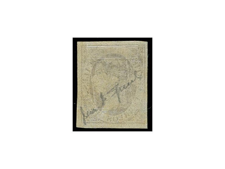 Error of colour: 5 r. red-brown, unused with original gum, Sperati forgery, fine, signed in pencil