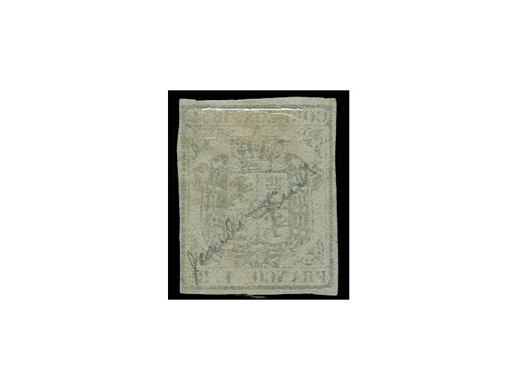 1854, Coat of arms 2 cs., 1 r. dark and light-blue and 6 r. blue, used, Sperati forgeries, fine, signed in pencil