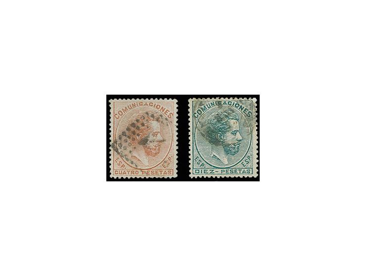 1872, 4-10 pta., used, Sperati forgeries, fine, signed in pencil