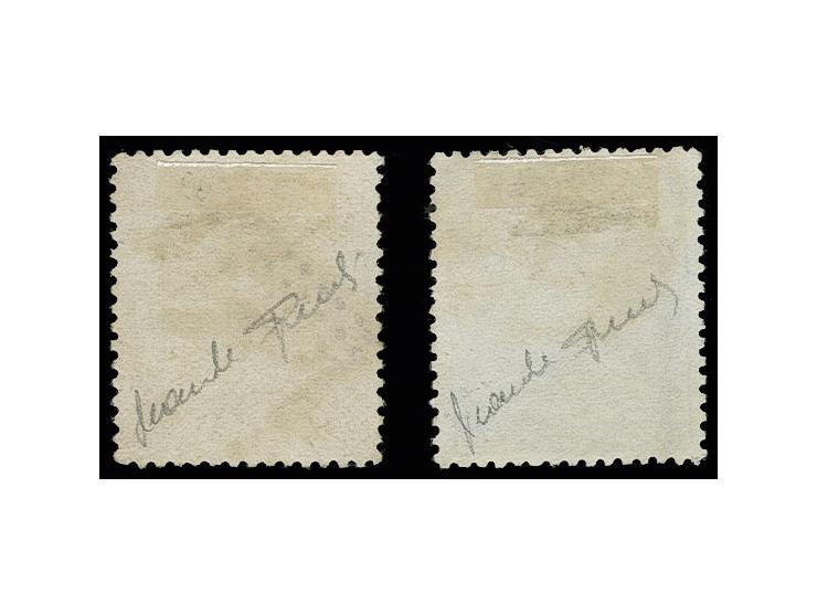 1872, 4-10 pta., used, Sperati forgeries, fine, signed in pencil