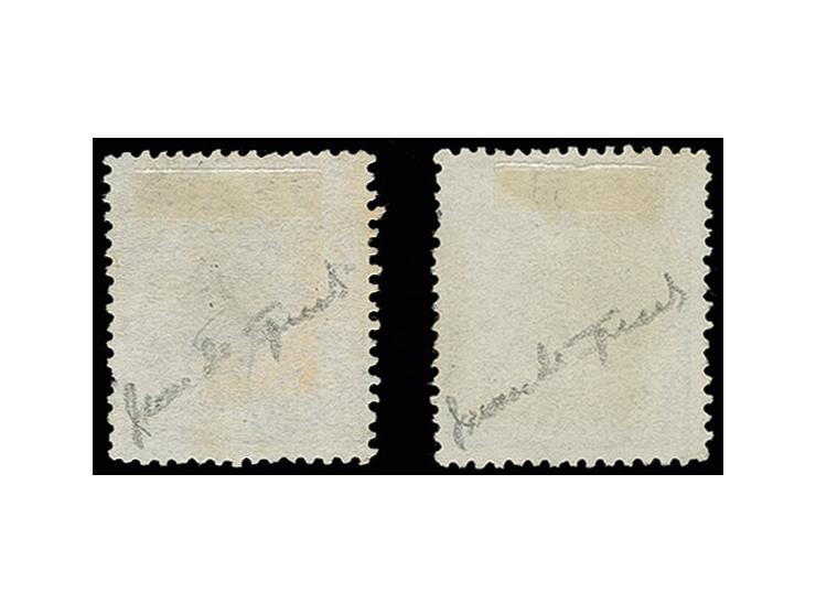  1874, Allegory 4-10 pta., used, Sperati forgeries, fine, signed in pencil
