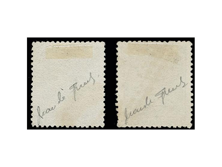1878, 4-10 pta., used, Sperati forgeries, fine, signed in pencil