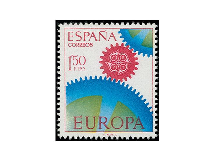 1967, CEPT 1,50 pta. in unissued colours, unmounted mint