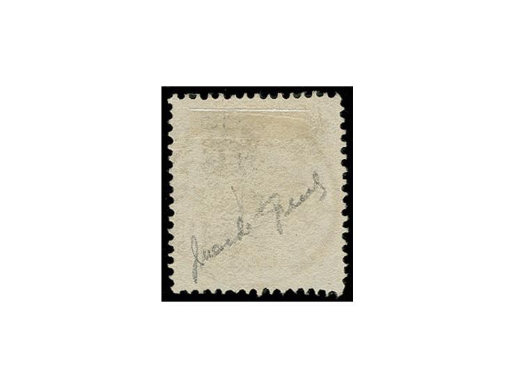 1866, Little lion 17 Ø grey, with clear cds. "STOCKHOLM", Sperati forgery, fine, signed in pencil