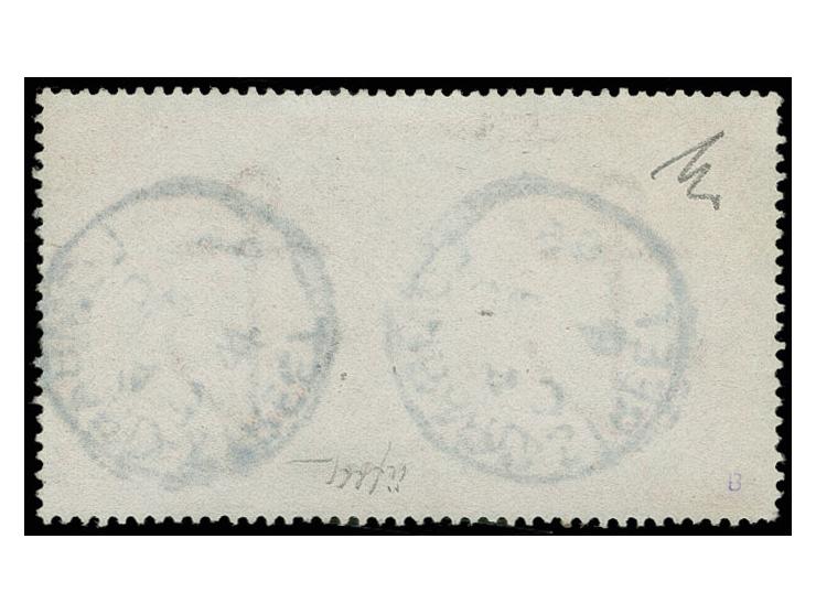 1882, 5 £ orange, good colour, two slightly blunted perfs, otherwise good perforations, used with "LOMBARD STREET JU 96", fin
