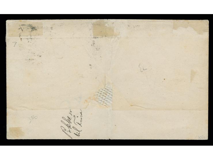 USED ABROAD: DANISH WEST INDIES: 1 sh. green, plate 6, tied by duplex "C51 / ST. THOMAS PAID JA 14 73" to letter sheet adress