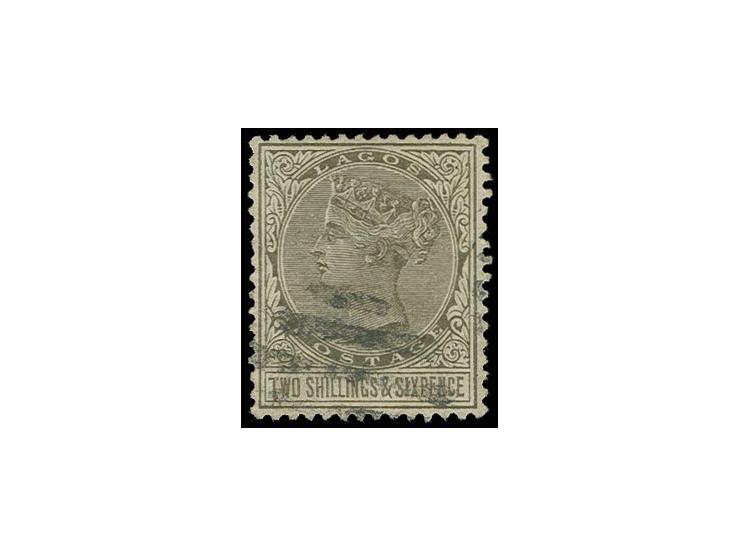 1884, 2 sh. 6 p. olive-black, used, Sperati forgery, fine, signed in pencil