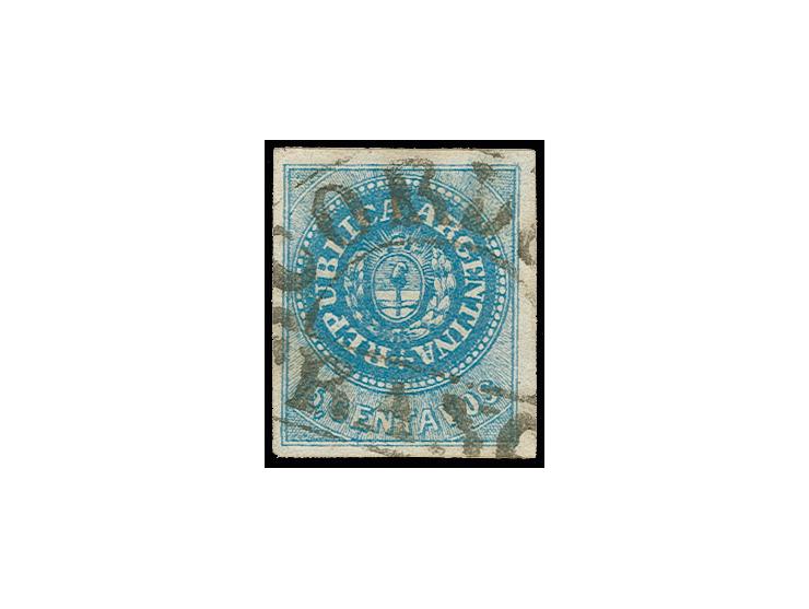 1862, 15 c. blue with clear cancel, Sperati forgery, fine, signed in pencil