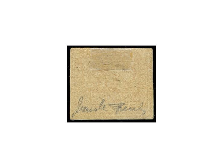 5 p. yellow, unsued, Sperati forgery, fine, signed in pencil