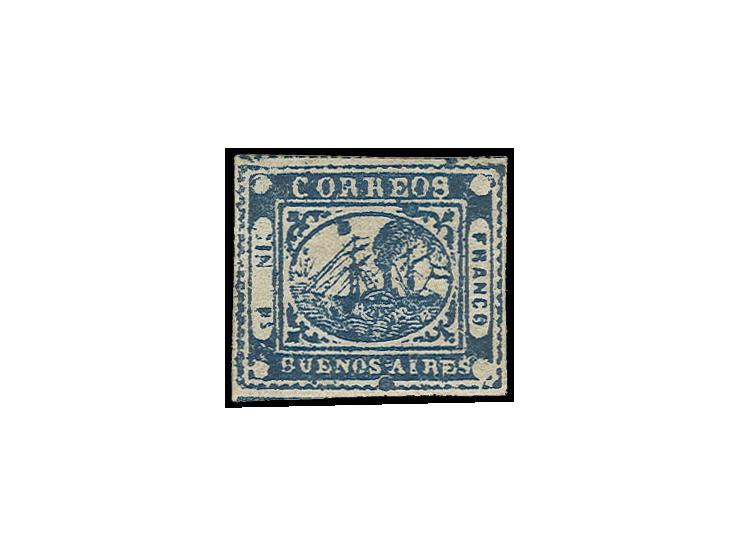 1 p. blue, unsued, Sperati forgery, fine, signed in pencil