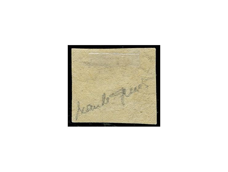 1 p. blue, unsued, Sperati forgery, fine, signed in pencil