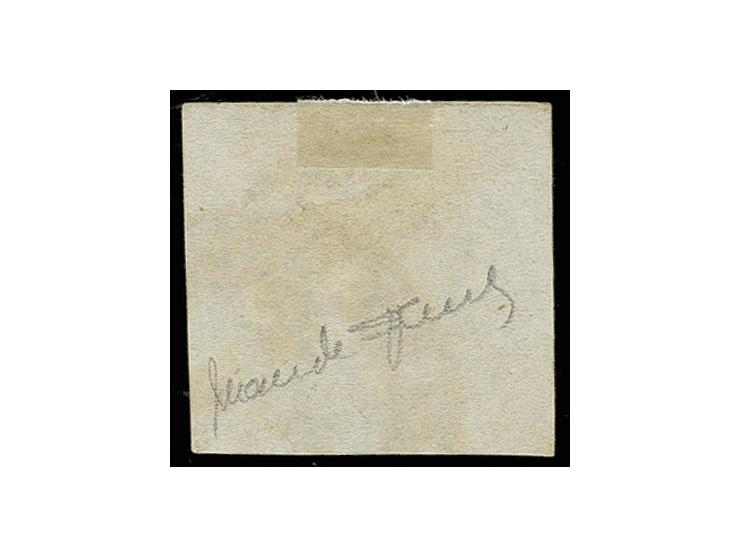 90 c. with clear cds, Sperati forgery, fine, signed in pencil