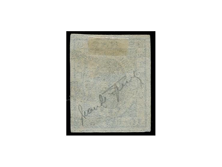 10 c. blue, used, Sperati forgery, fine, signed in pencil