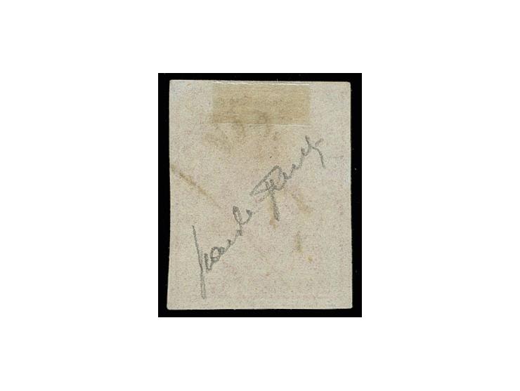 20 c. red, with manuscript, Sperati forgery, fine, signed in pencil