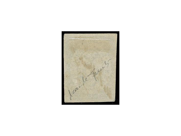 1868, Coat of arms 5 c. blue-green, with manuscript, Sperati forgery, fine, signed in pencil