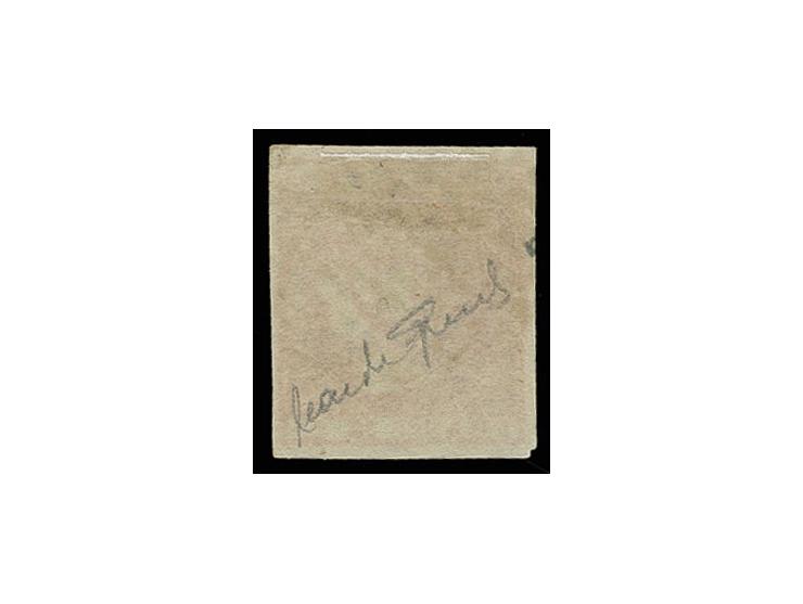 1854, Isabella II 10 c. carmine, used, Sperati forgery, fine, signed in pencil