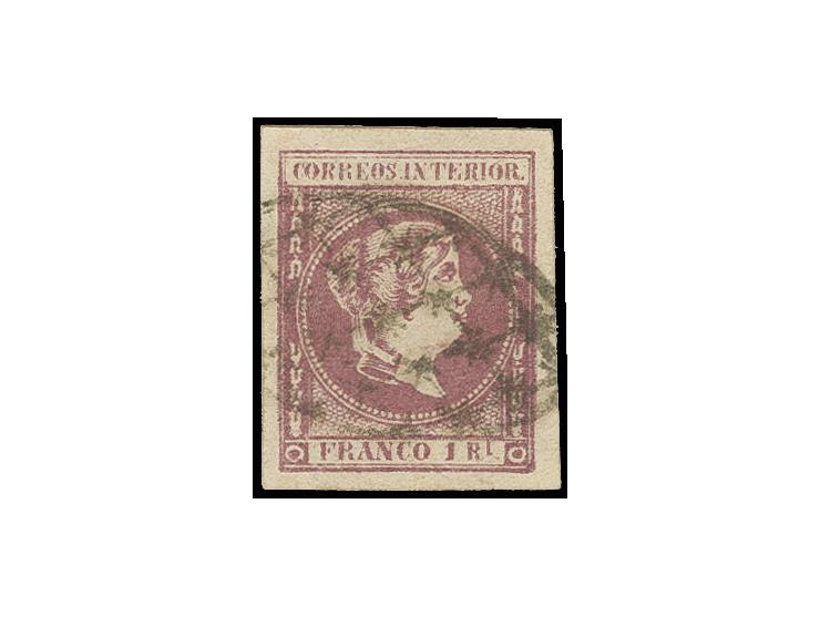 1863, 1 r. violett, used, Sperati forgery, fine, signed in pencil