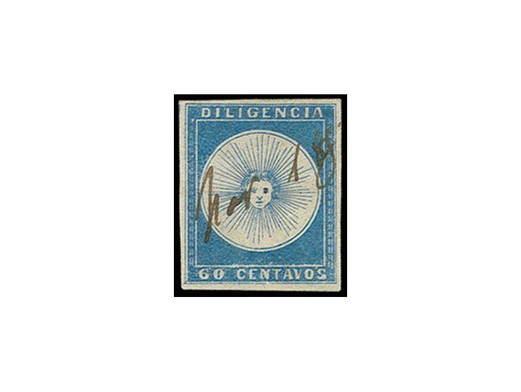 60 c. blue, Sperati forgery, with manuscript, fine, signed in pencil