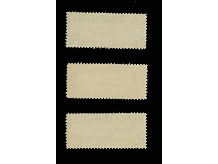 1930, Zeppelin 65 c.-2,60 $ cpl., unmounted mint, 65 c. little paint adherence and 2,60 $ crease in the left upper corner, ot