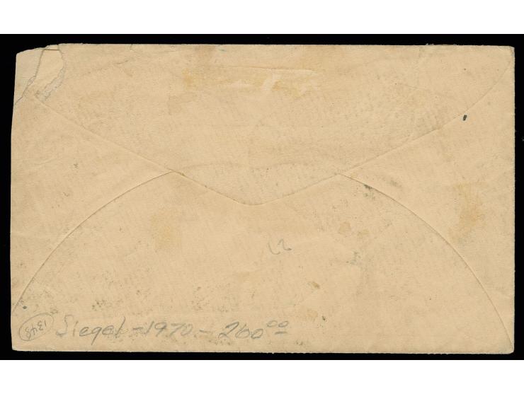 1868, Wells Fargo envelope 3 c. rose, used from Chile with 1867, 5 c. red, horizontal pair and single and 10 c. blue, all tie