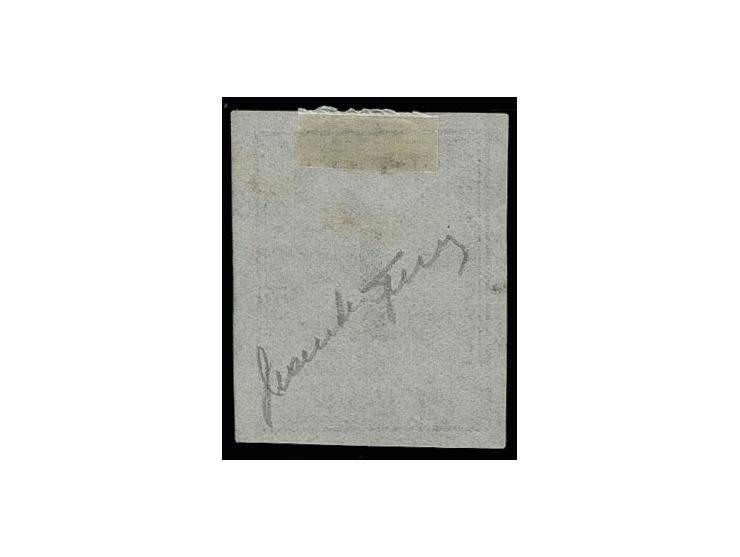 1859, Inter Island 1 c., without gum, Sperati forgery, fine, signed in pencil
