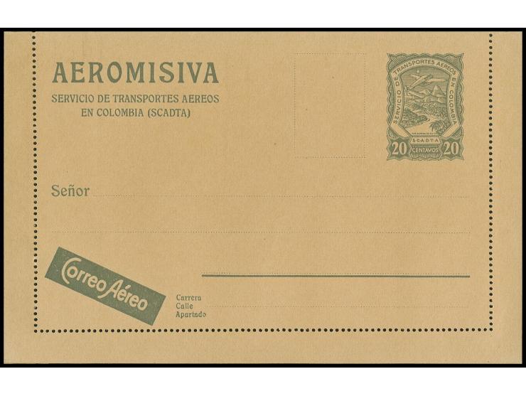 card 10 c. (slightly stained), letter card and envelope 20 c. in good condition, all unused