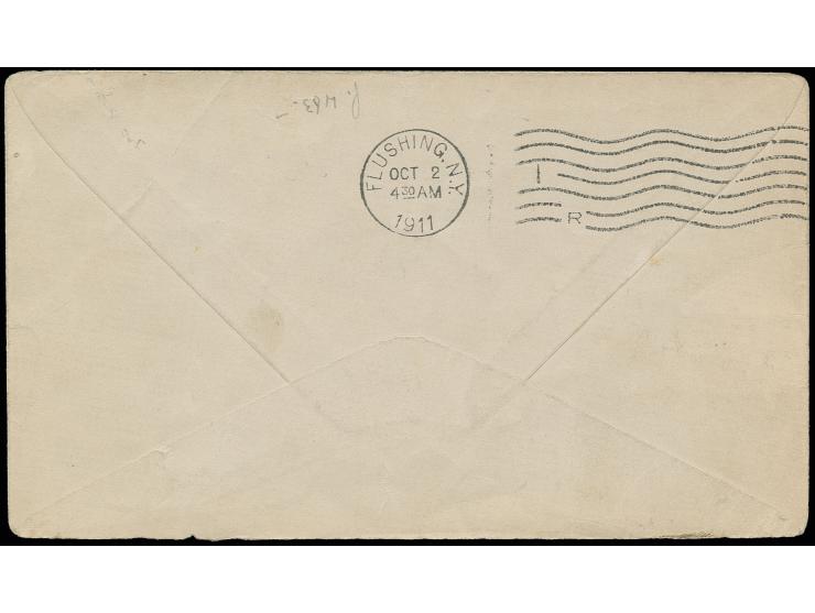 USA: 1911, Internationales-Flugtreffen Garden City 23.9.-1.10., Brief mit Sonderstempel vom 30.9., Pracht; AAMC-Nr. 3a