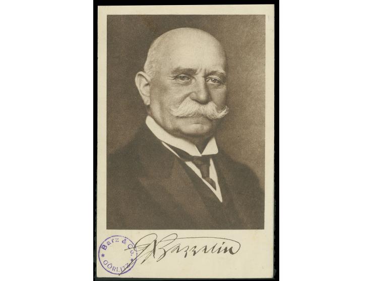 Ostseejahr-Rundfahrt, Zeppelin-Portraitkarte der Rückfahrt mit Bordpoststempel vom 15.5. an Berezowski, alle Stempel vorderse