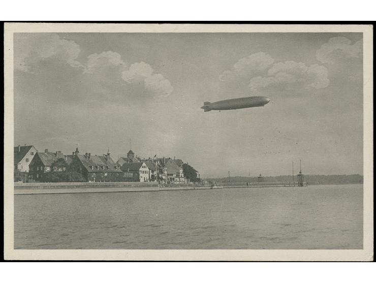 Fotokarte bis Leningrad, alle Stempel vorderseitig, Kabinett