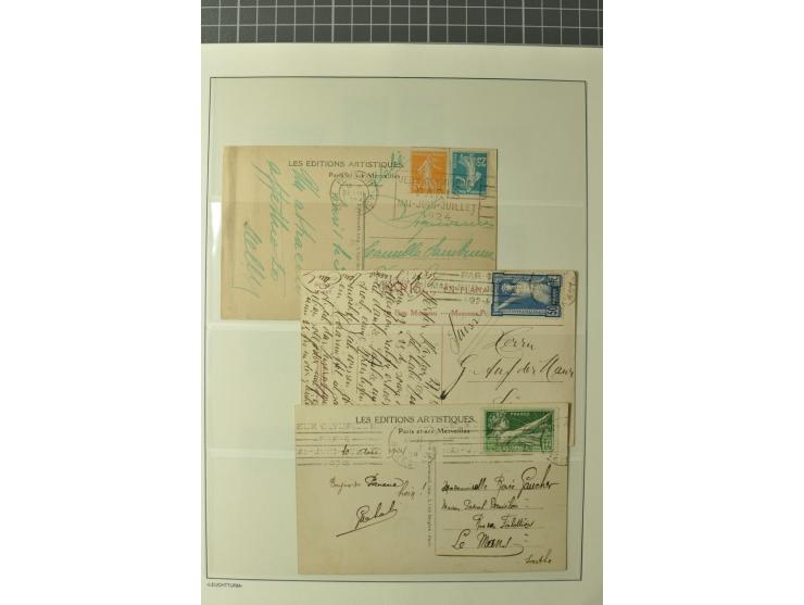 1924, PARIS: Sammlung mit kpl. Sondermarken-Sätzen inkl. Libanon und Syren, verschiedenen Vignetten und 25 Briefen/Karten, da