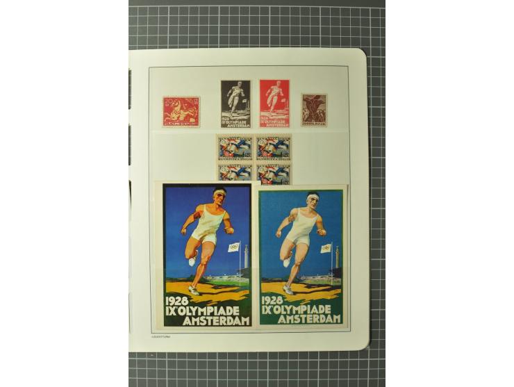1928, AMSTERDAM: Sammlung mit u.a. diversen Sonderstempeln, Maschinen-Werbestempeln und Sondermarken-Frankaturen, einigen ung