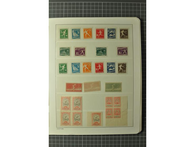 1928, AMSTERDAM: Sammlung mit u.a. diversen Sonderstempeln, Maschinen-Werbestempeln und Sondermarken-Frankaturen, einigen ung