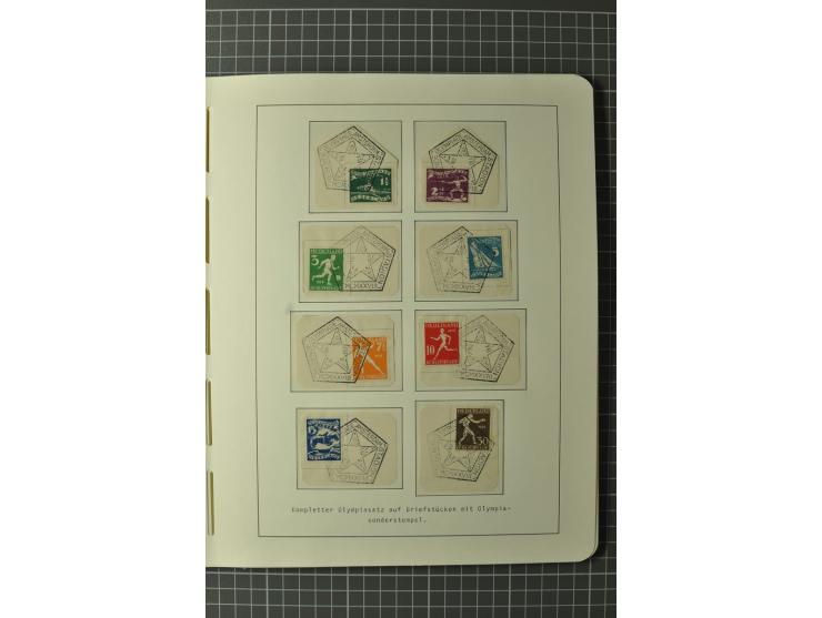 1928, AMSTERDAM: Sammlung mit u.a. diversen Sonderstempeln, Maschinen-Werbestempeln und Sondermarken-Frankaturen, einigen ung