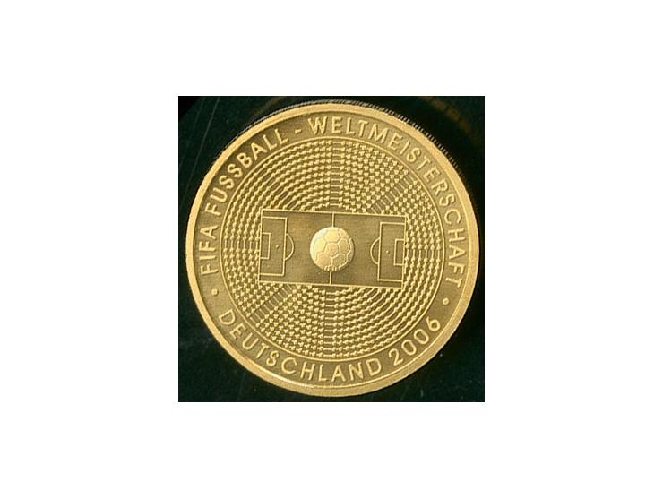 2005, 100 Euro Gold, Fußball-WM Deutschland 2006, ss/vs