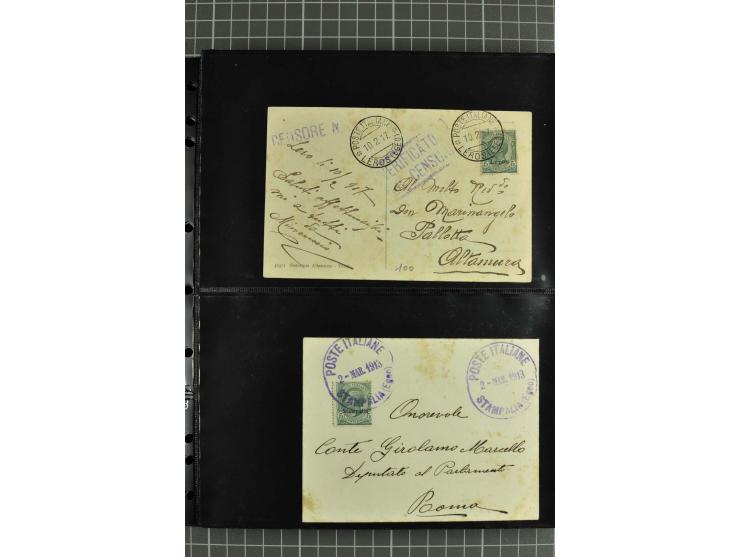 1912/45, interessante Partie Briefe, Karten und Ganzsachen, dabei Reco, Zensur, Luftpost etc.