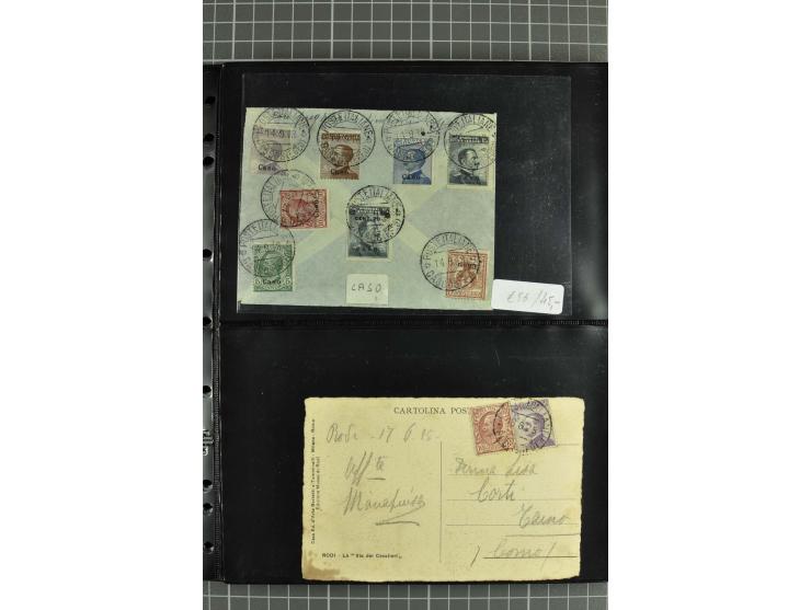 1912/45, interessante Partie Briefe, Karten und Ganzsachen, dabei Reco, Zensur, Luftpost etc.