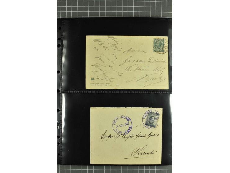 1912/45, interessante Partie Briefe, Karten und Ganzsachen, dabei Reco, Zensur, Luftpost etc.